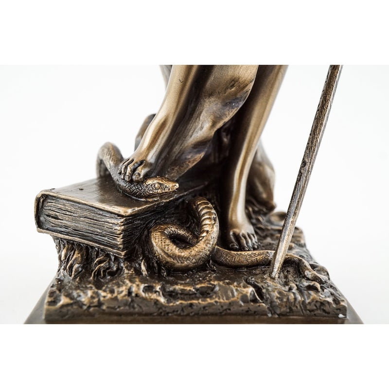 Top Collection Bronze Finish Lady Justice 12.5 Inch Statue Sculpture - Image 5